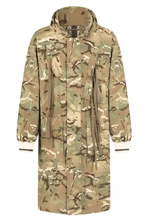 Dolce & Gabbana Herren Trenchcoats - Trenchcoat aus Nylon mit Camouflage-Print
