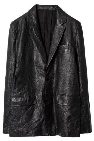 Zadig & Voltaire Jacke Valfried aus Froissé-Leder