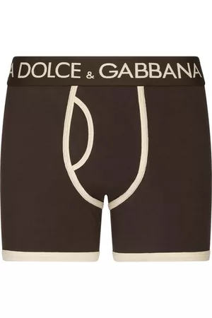 Dolce & Gabbana Lange Boxershorts aus Zwei-Wege-Stretchjersey