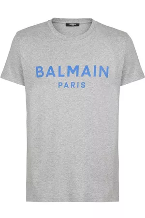 Balmain Herren T-Shirts - T-Shirt aus Baumwolle Printmotiv Logo