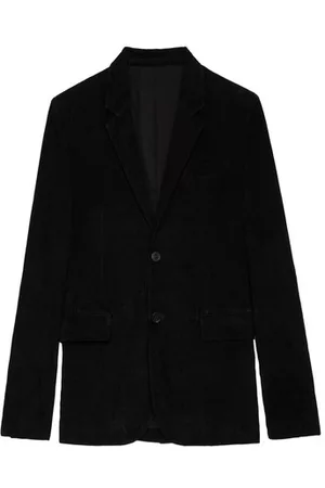 Zadig & Voltaire Herren Lederjacken - Jacke Valfried Crinkle Suede