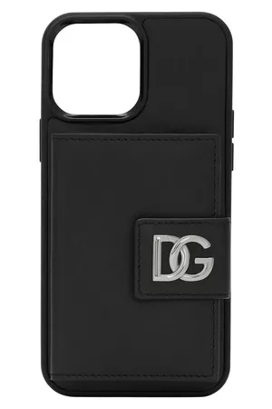 Dolce & Gabbana Herren Handy - Hülle aus Kalbsleder für iPhone 13 Pro Max