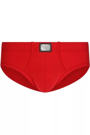 Dolce & Gabbana Herren Slips & Panties - Mittelhoher Slip aus Zwei-Wege-Stretchbaumwolle mit Logo-Tag