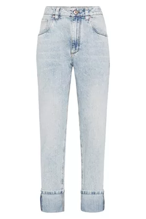 Brunello Cucinelli Damen Straight Jeans - Hose aus Denim