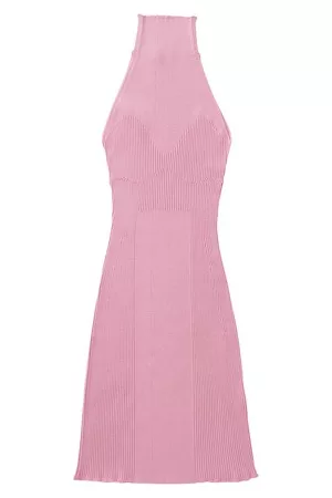 AERON Damen Ärmellose Kleider - Geripptes Minikleid ohne Ärmel Zero403
