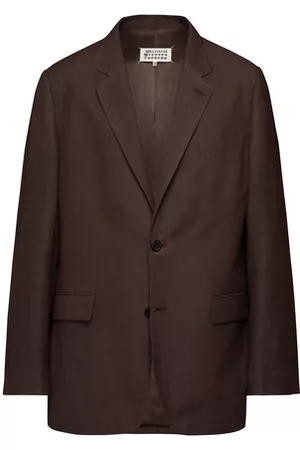 Maison Margiela Damen Blazer & Sakkos - Jacke aus Wolle und Leinen
