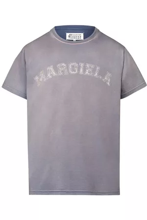 Maison Margiela Damen Shirts - T-Shirt aus Baumwolljersey mit Logo