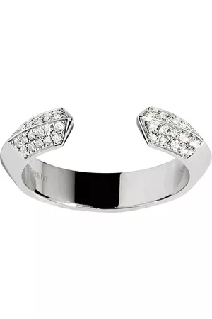 Statement Damen Ringe - Ring Anyway Offenes Design Diamanten & Silber