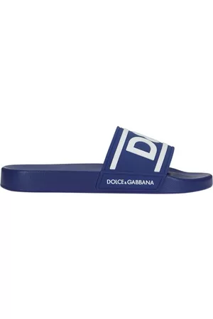 Dolce & Gabbana Herren Sandalen - Badepantoletten aus Gummi mit DG-Logo