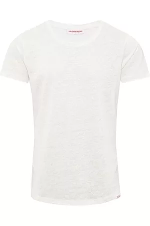 Orlebar Brown Herren T-Shirts mit Logo - T-Shirt OB aus Leinen