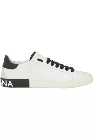 Dolce & Gabbana Herren Flache Sneakers - Sneakers Portofino Vintage aus Kalbsleder