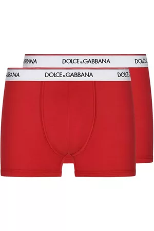 Dolce & Gabbana Herren Boxershorts ohne Gummibund - Doppelpack Boxershorts aus bi-elastischem Baumwoll-Jersey