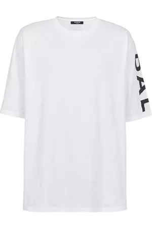 Balmain Herren Oversize T-Shirts - T-Shirt Oversize aus Baumwolle Printmotiv Logo
