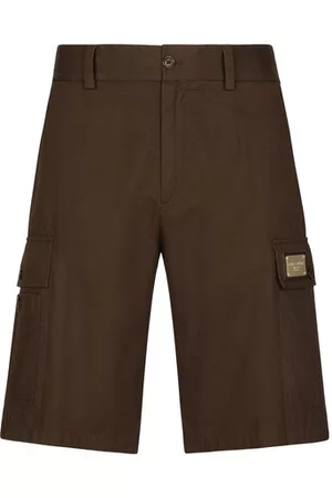 Dolce & Gabbana Herren Shorts - Bermuda-Cargoshorts aus Baumwolle mit Logo-Plakette