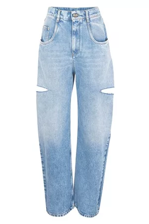 Maison Margiela Damen Cropped Jeans - Hose mit 5 Taschen