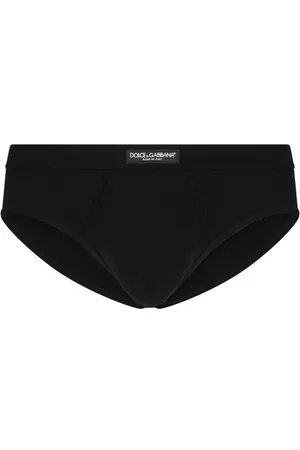 Dolce & Gabbana Herren Slips & Panties - Elastischer Jersey-Slip Medium mit Logo-Etikett