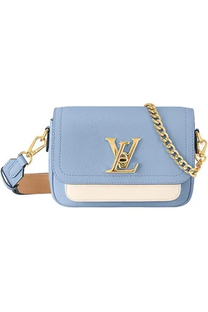 Louis Vuitton Tasche Crossbody Bag Blue Blau LockMe Ever Gold