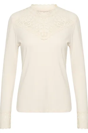 Cream Bluse 