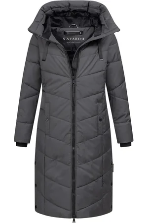 Navahoo Schmatzibaer lange Damen Winter Steppjacke N009 