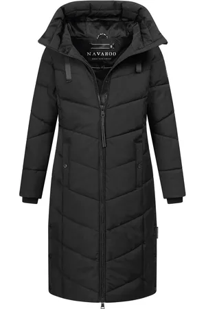 Navahoo Schmatzibaer lange Damen Winter Steppjacke N009 