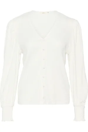 Cream Bluse 