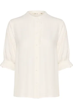 Cream Bluse 