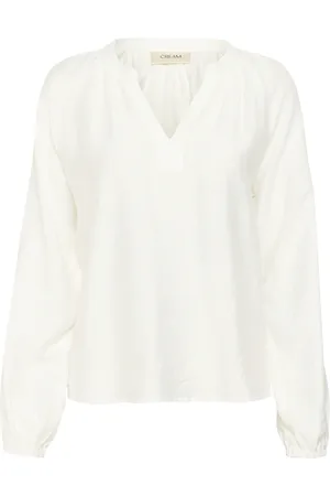 Cream Bluse 