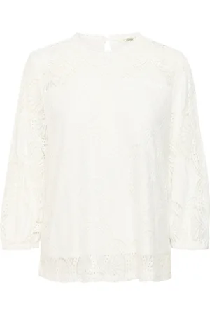 Cream Bluse 