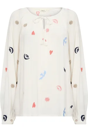 Cream Bluse 