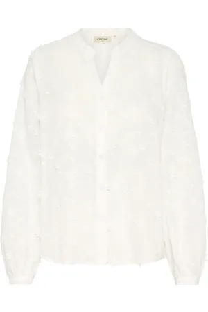 Cream Bluse 