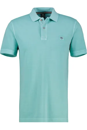 Lerros Herren Poloshirt in gewaschener Optik