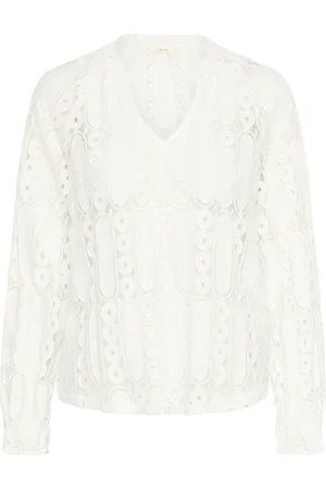 Cream Bluse 