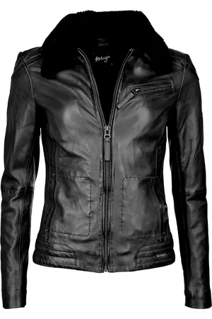 Maze Lederjacke mit weichem Kragen 