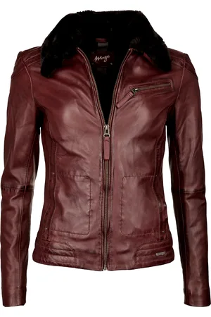 Maze Lederjacke mit weichem Kragen 