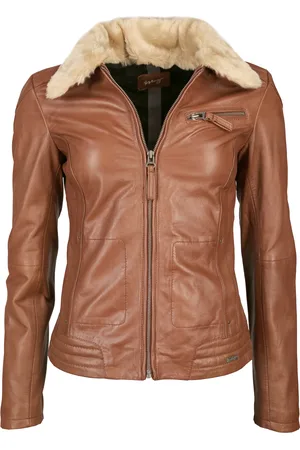 Maze Lederjacke mit weichem Kragen 