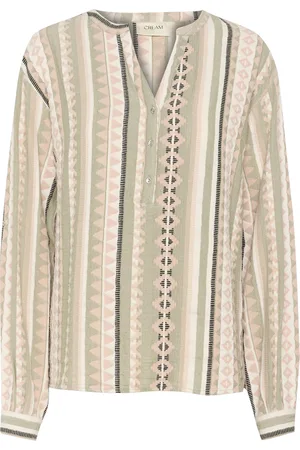 Cream Bluse 