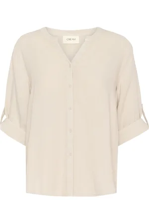 Cream Bluse 