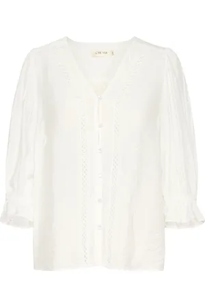 Cream Bluse 