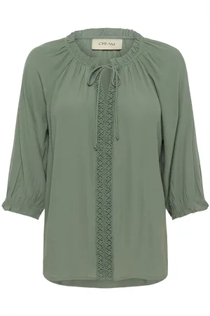 Cream Bluse 