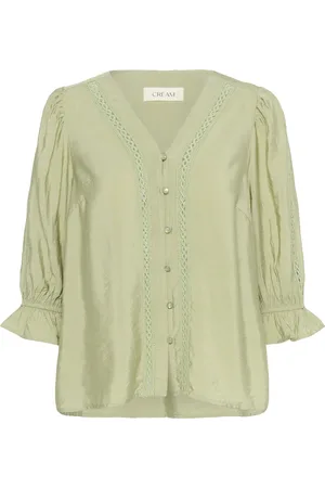 Cream Bluse 