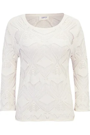 Cartoon Strickpullover mit Rundhalsausschnitt