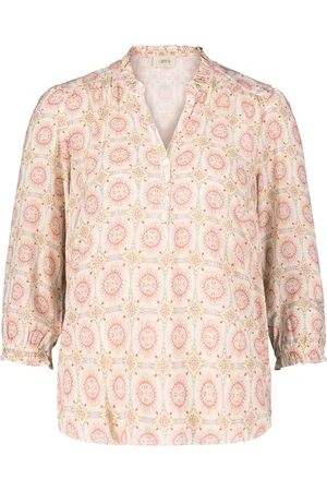 Cartoon Casual-Bluse mit Raffung