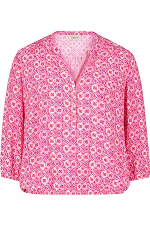 Cartoon Casual-Bluse mit Muster