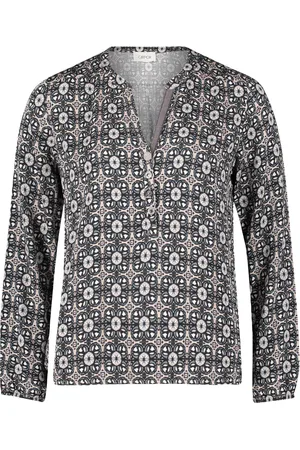 Cartoon Casual-Bluse mit Muster
