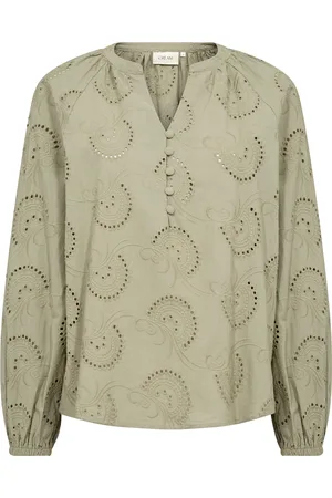 Cream Bluse 