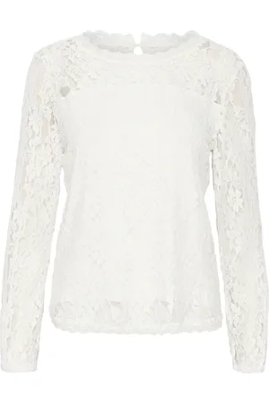 Cream Bluse 