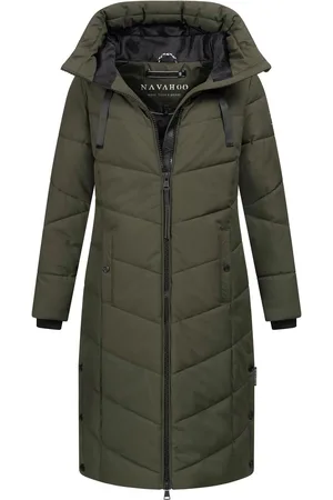 Navahoo Schmatzibaer lange Damen Winter Steppjacke N009 