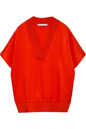Adolfo Dominguez Damenshirt mit V-Ausschnitt Damenshirt mit V-Ausschnitt