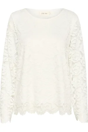 Cream Bluse 