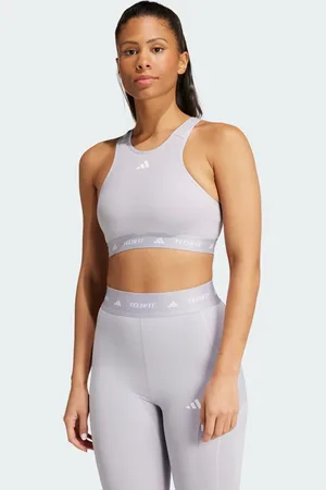 adidas TECHFIT Medium-Support High-Neck Sport-BH